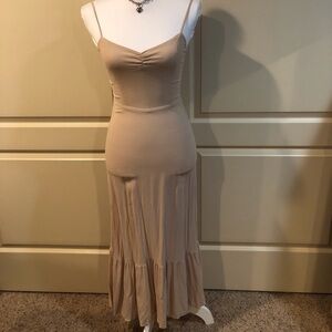 Reformation Blush Maxi Dress with Spaghetti Straps